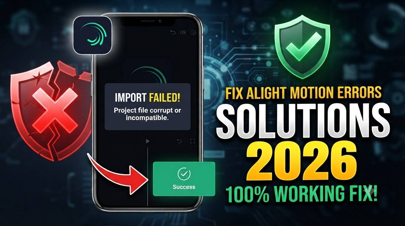 Alight Motion Import Failed Error – Solutions 2026